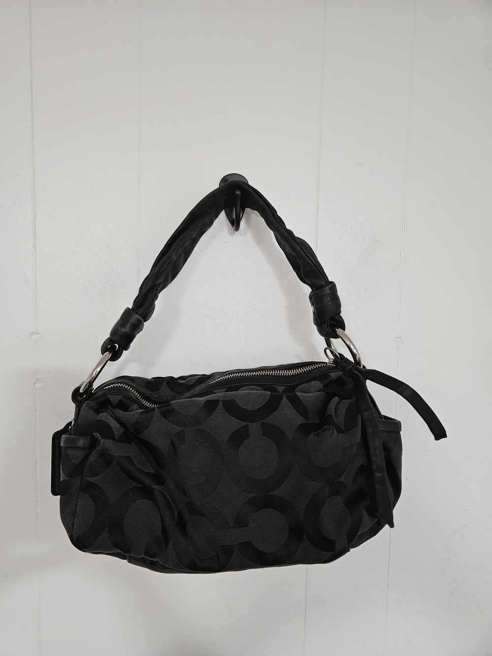 Vintage Coach Op Art Parker Hobo - Picture 1 of 7